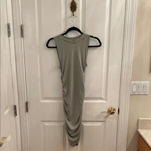 SHEIN Sleeveless Gray Midi Dress